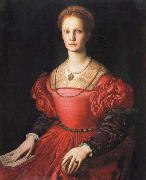 Agnolo Bronzino Portrait of Lucrezia Pucci Panciatichi oil painting on canvas